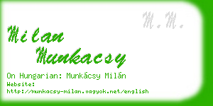 milan munkacsy business card